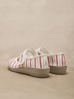 Clearance Babies ajustables par 1 patte scratch Femme Chaussures En Toile