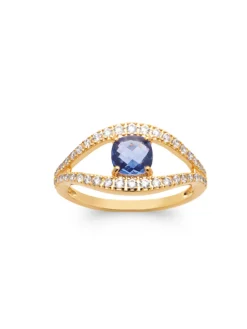 Online Bague améthyste et zirconias Femme Accessoires Et Bijoux