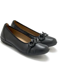 Clearance Ballerines avec chaîne fantaisie Femme Ballerines