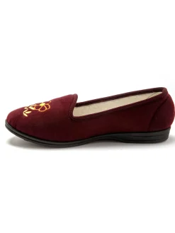 Clearance Ballerines brodées fleur largeur confort Femme Pantoufles, Chaussons