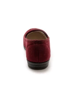 Clearance Ballerines brodées fleur largeur confort Femme Pantoufles, Chaussons