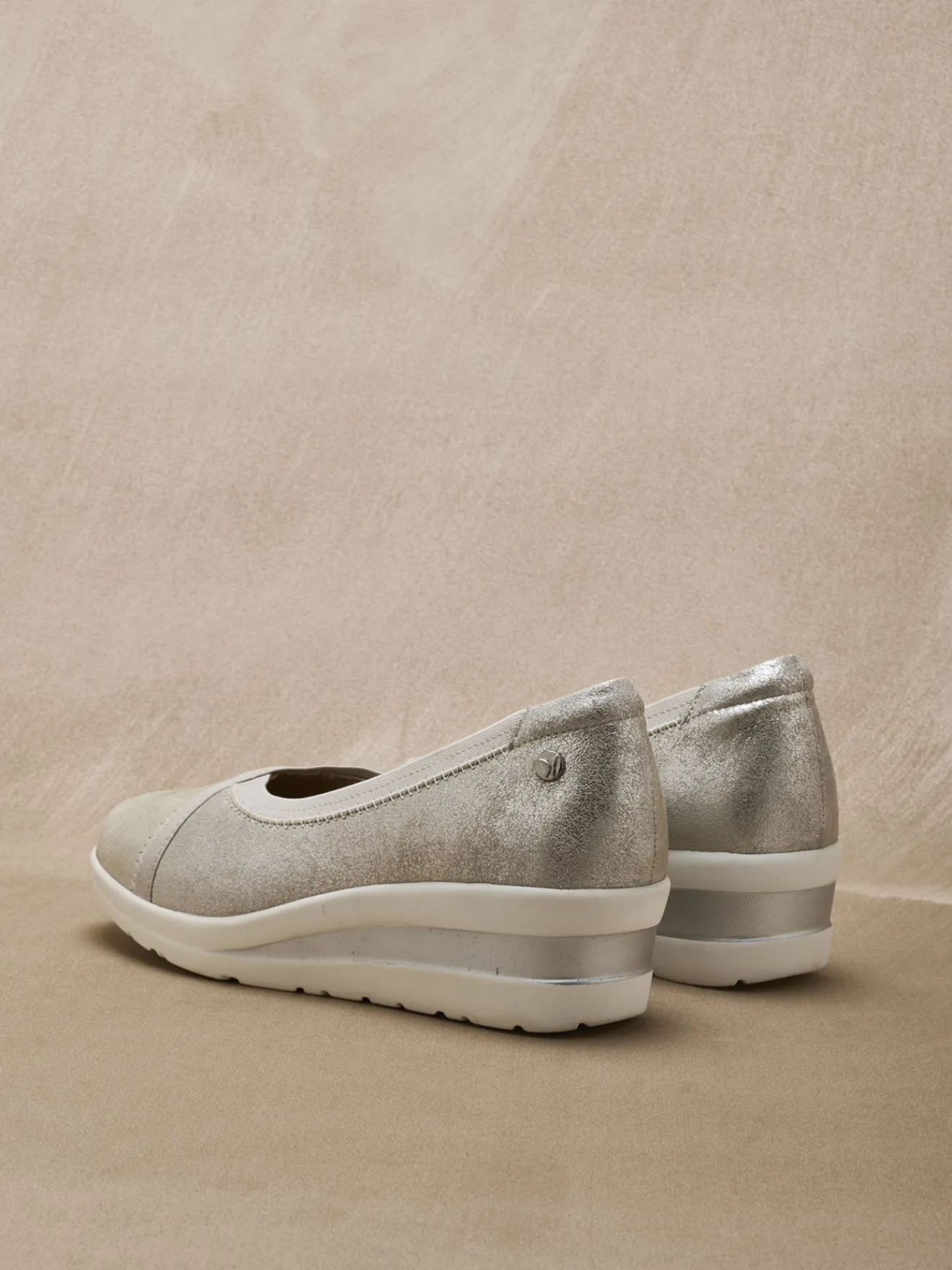 Best Ballerines compensées pourtour élastiqué Femme Ballerines