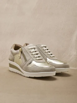 Outlet Baskets cuir à aérosemelle® Femme Baskets, Derbies