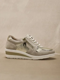 Outlet Baskets cuir à aérosemelle® Femme Baskets, Derbies