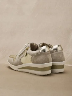 Outlet Baskets cuir à aérosemelle® Femme Baskets, Derbies