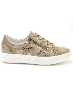 Best Baskets cuir avec zip et lacets Femme Baskets, Derbies