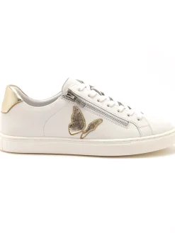 Online Baskets cuir motif papillon Femme Baskets, Derbies