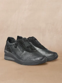 Discount Baskets élastiquées et zippées Femme Baskets, Derbies