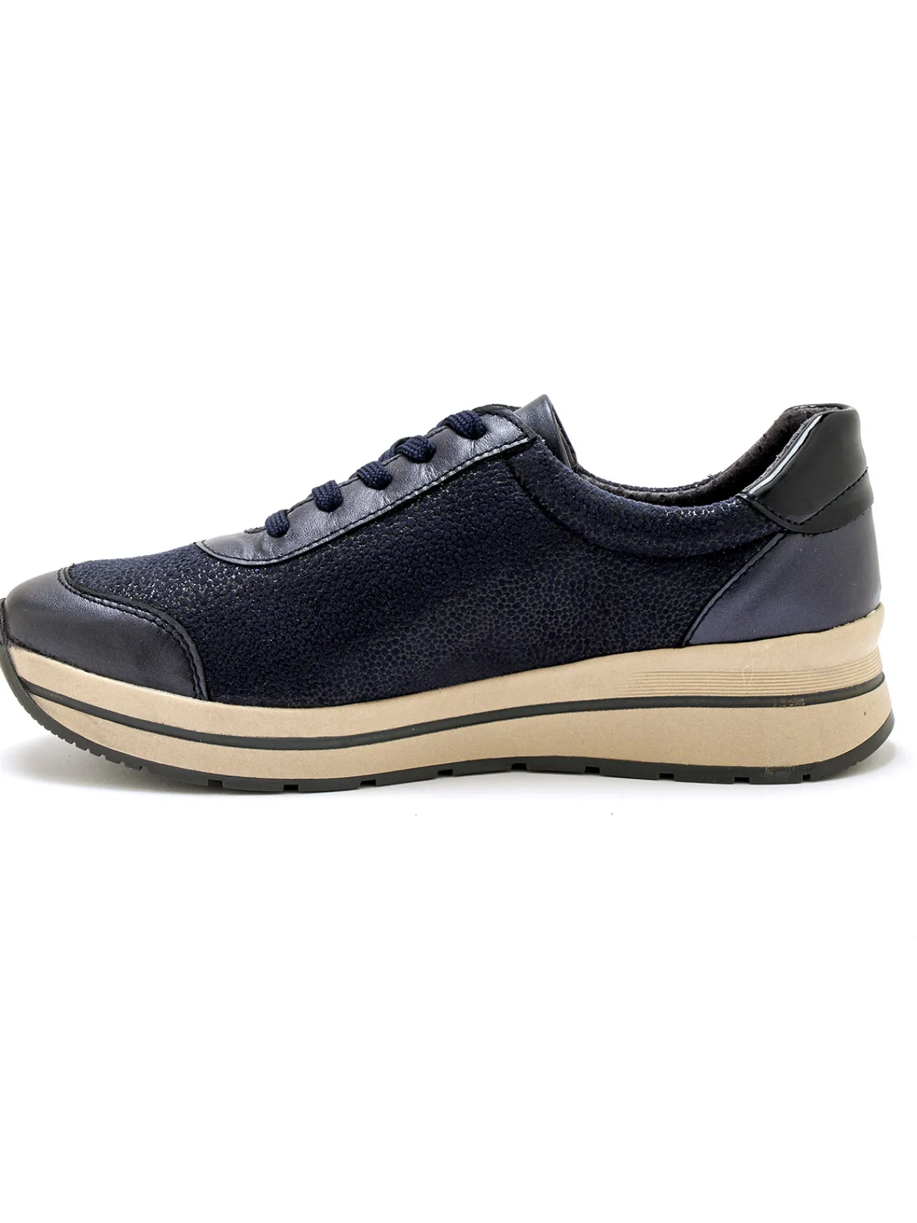 Baskets zip et lacets semelle amovible Femme Baskets, Derbies