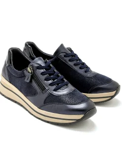 Baskets zip et lacets semelle amovible Femme Baskets, Derbies