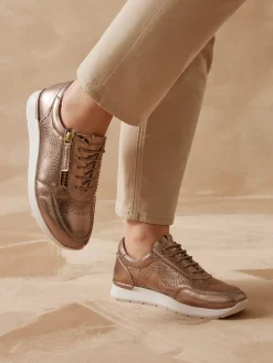 New Baskets zip et lacets semelle amovible Femme Baskets, Derbies