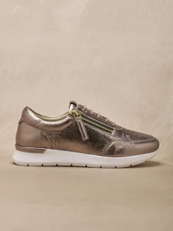 New Baskets zip et lacets semelle amovible Femme Baskets, Derbies