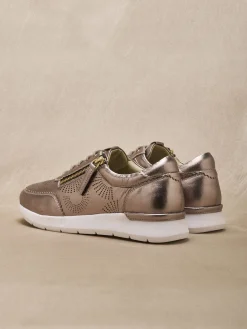 New Baskets zip et lacets semelle amovible Femme Baskets, Derbies