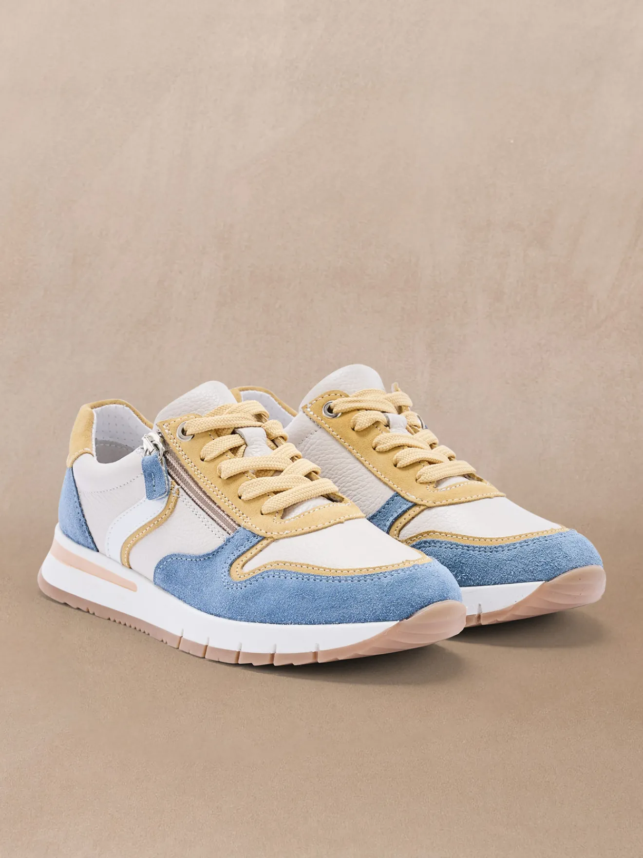 Online Baskets zippées et lacées Femme Baskets, Derbies