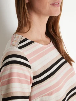 Online Blouse en crêpe encolure ronde Femme Chemisier, Blouse