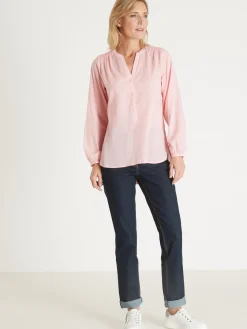 Blouse en voile de coton Femme Tunique|Chemisier, Blouse