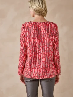 Sale Blouse encolure V Femme Tunique|Chemisier, Blouse