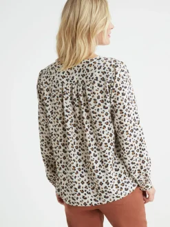 Discount Blouse fluide encolure V Femme Tunique|Chemisier, Blouse