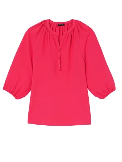 Clearance Blouse fluide manches bouffantes Femme Chemisier, Blouse