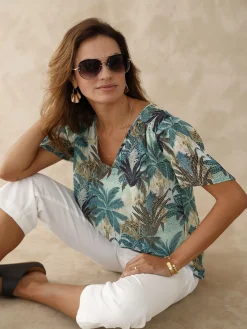 New Blouse manches papillon Femme Chemisier, Blouse