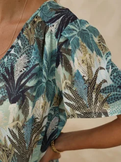 New Blouse manches papillon Femme Chemisier, Blouse