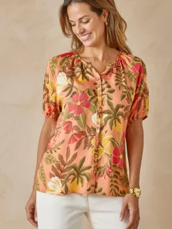 Online Blouse toute boutonnée Femme Chemisier, Blouse