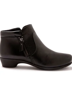 Outlet Boots cuir à aérosemelle® extra larges Femme Boots
