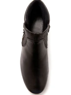 Outlet Boots cuir à aérosemelle® extra larges Femme Boots