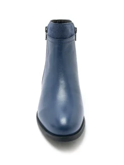 Hot Boots en cuir double zip Femme Boots