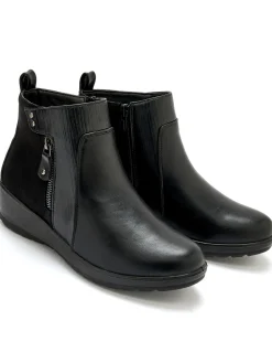 New Boots fourrées compensées double zip Femme Boots