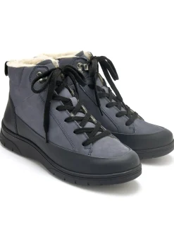 Online Boots fourrées cuir velours et caoutchou Femme Boots