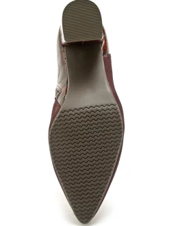 Online Boots zippées cuir velours Femme Boots