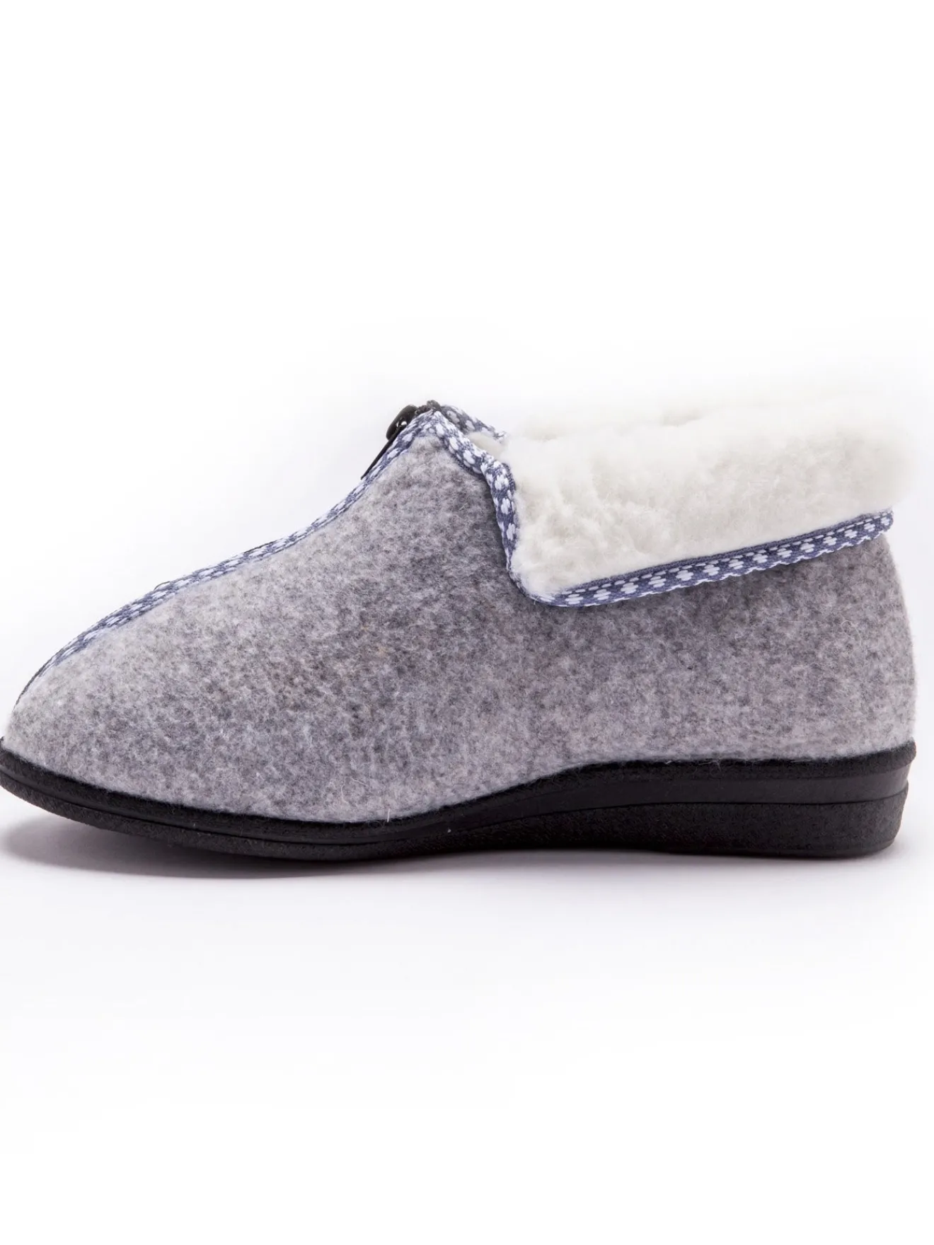 Online Bottillons fourrés laine majoritaire Femme Pantoufles, Chaussons