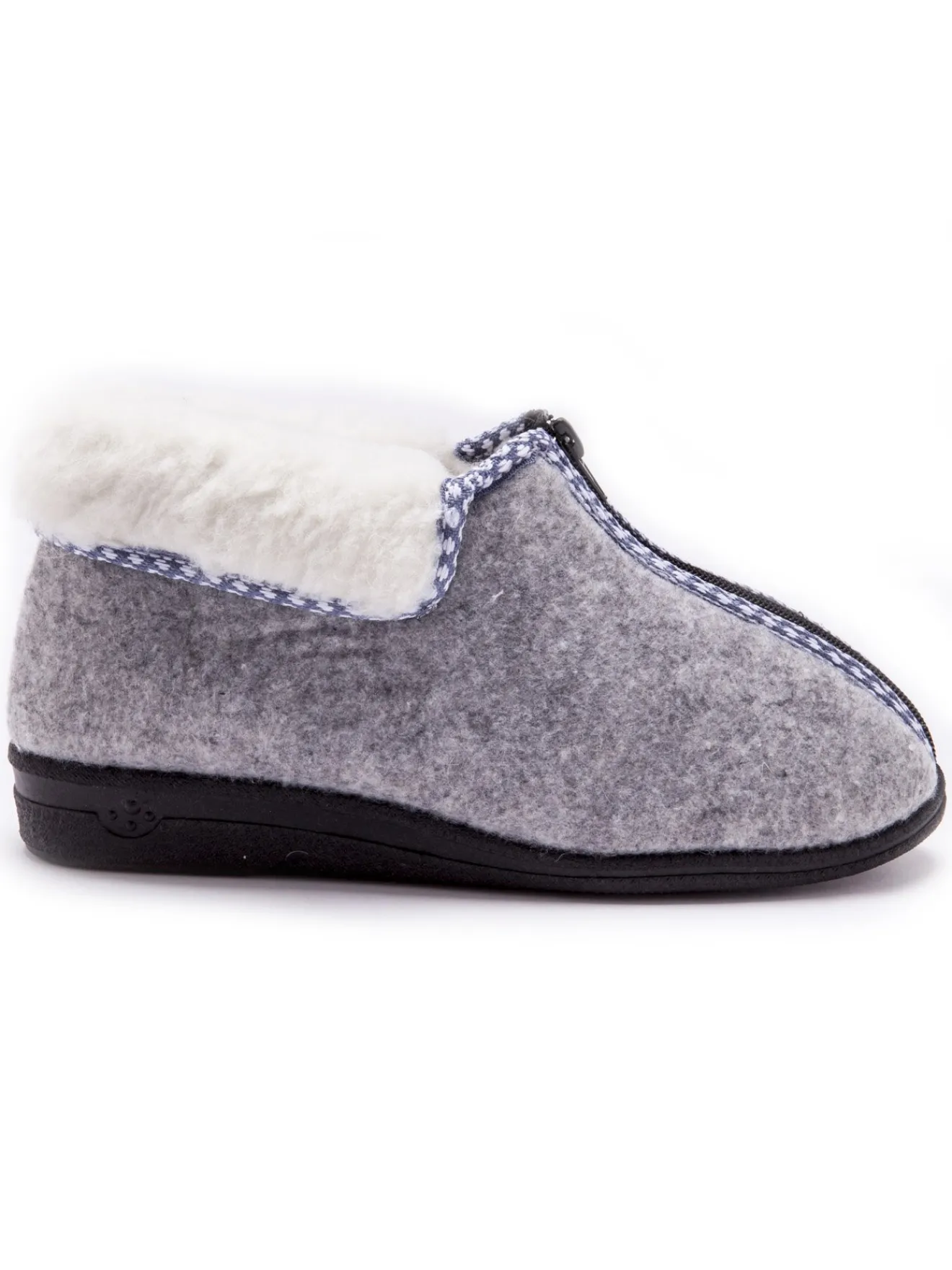 Online Bottillons fourrés laine majoritaire Femme Pantoufles, Chaussons