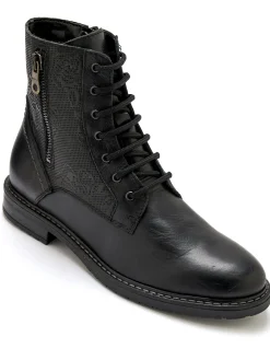 New Bottines avec zip et lacets Femme Boots