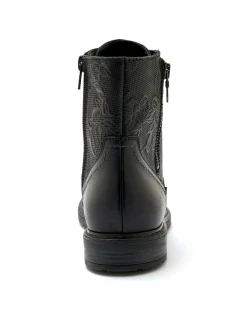 New Bottines avec zip et lacets Femme Boots