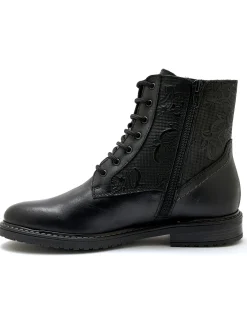 New Bottines avec zip et lacets Femme Boots