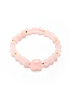 New Bracelet chat et perles quartz Femme Accessoires Et Bijoux