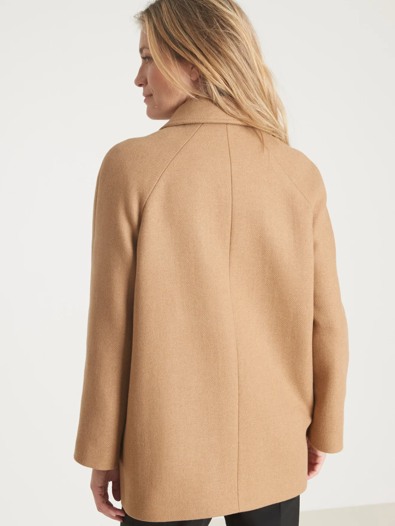 Sale Caban 50% laine large col Femme Manteau, Parka