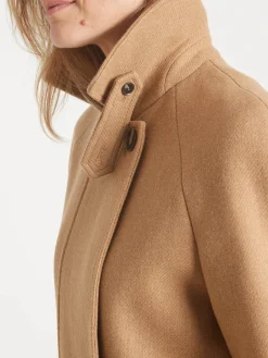 Sale Caban 50% laine large col Femme Manteau, Parka