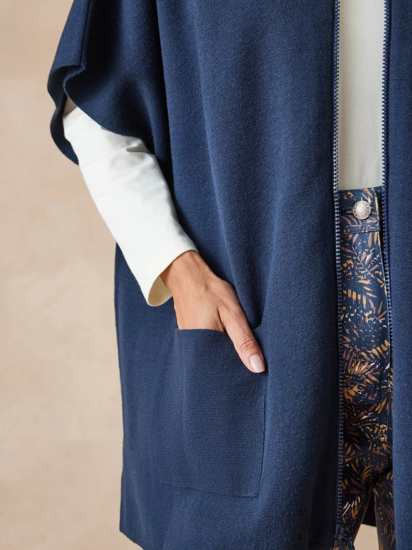 Clearance Cape en maille milano Femme Gilet