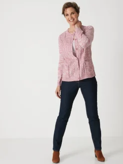 Cardigan en maille torsadée Femme Gilet