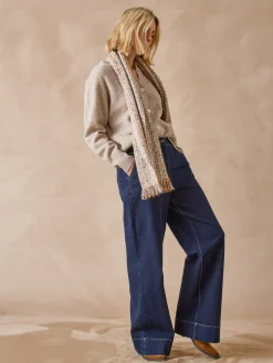 Outlet Cardigan en pure laine Femme Gilet