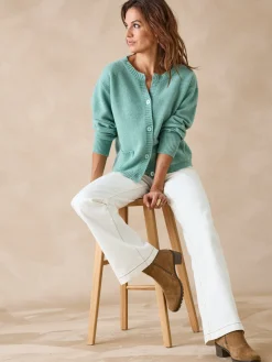 Cardigan en pure laine Femme Gilet