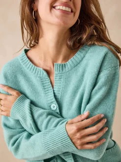 Cardigan en pure laine Femme Gilet