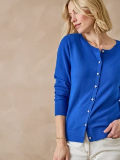 Sale Cardigan élégant boutons-bijoux Femme Gilet