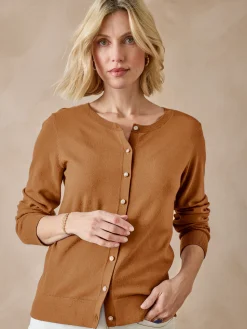 Hot Cardigan élégant boutons-bijoux Femme Gilet