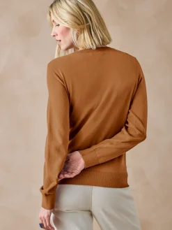 Hot Cardigan élégant boutons-bijoux Femme Gilet