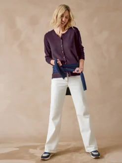 Cardigan élégant boutons-bijoux Femme Gilet