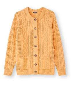 Online Cardigan torsadé col rond Femme Gilet